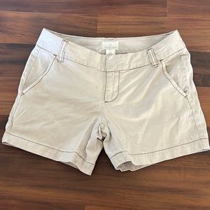 Caslon 5- inch Twill Shorts Size 4 Petite